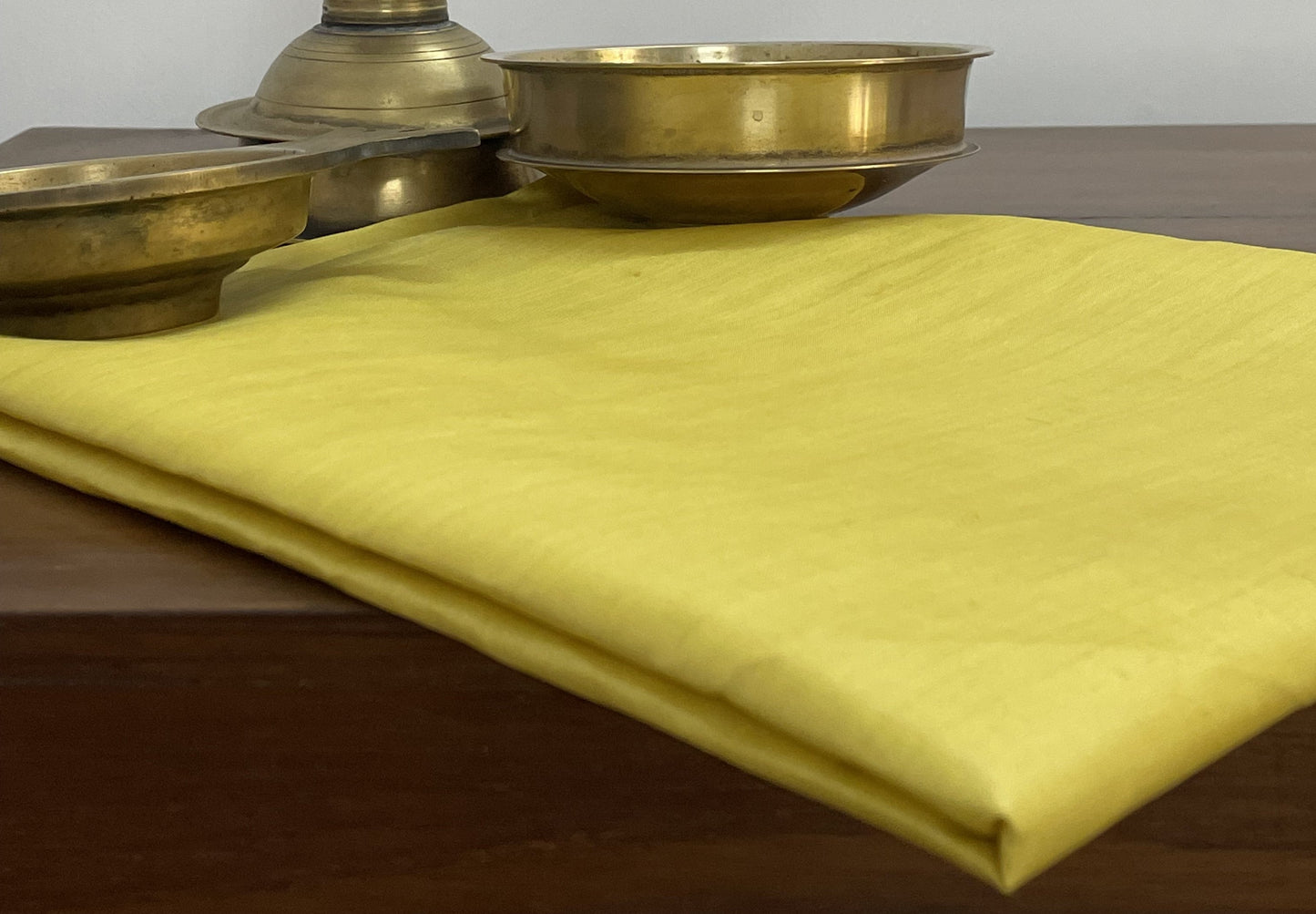 Yellow Tasar Silk Material